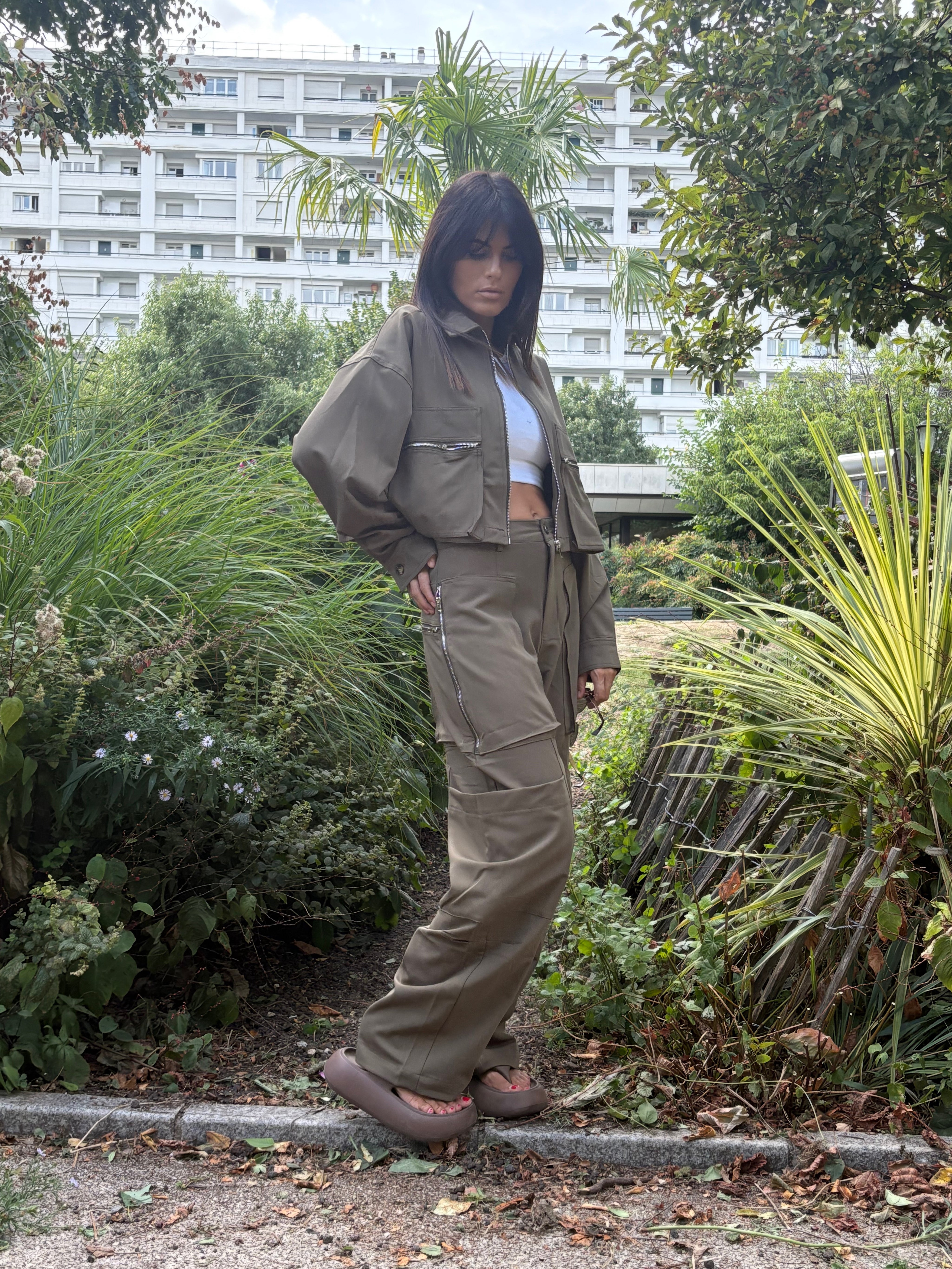 Pantalon Victoria kaki