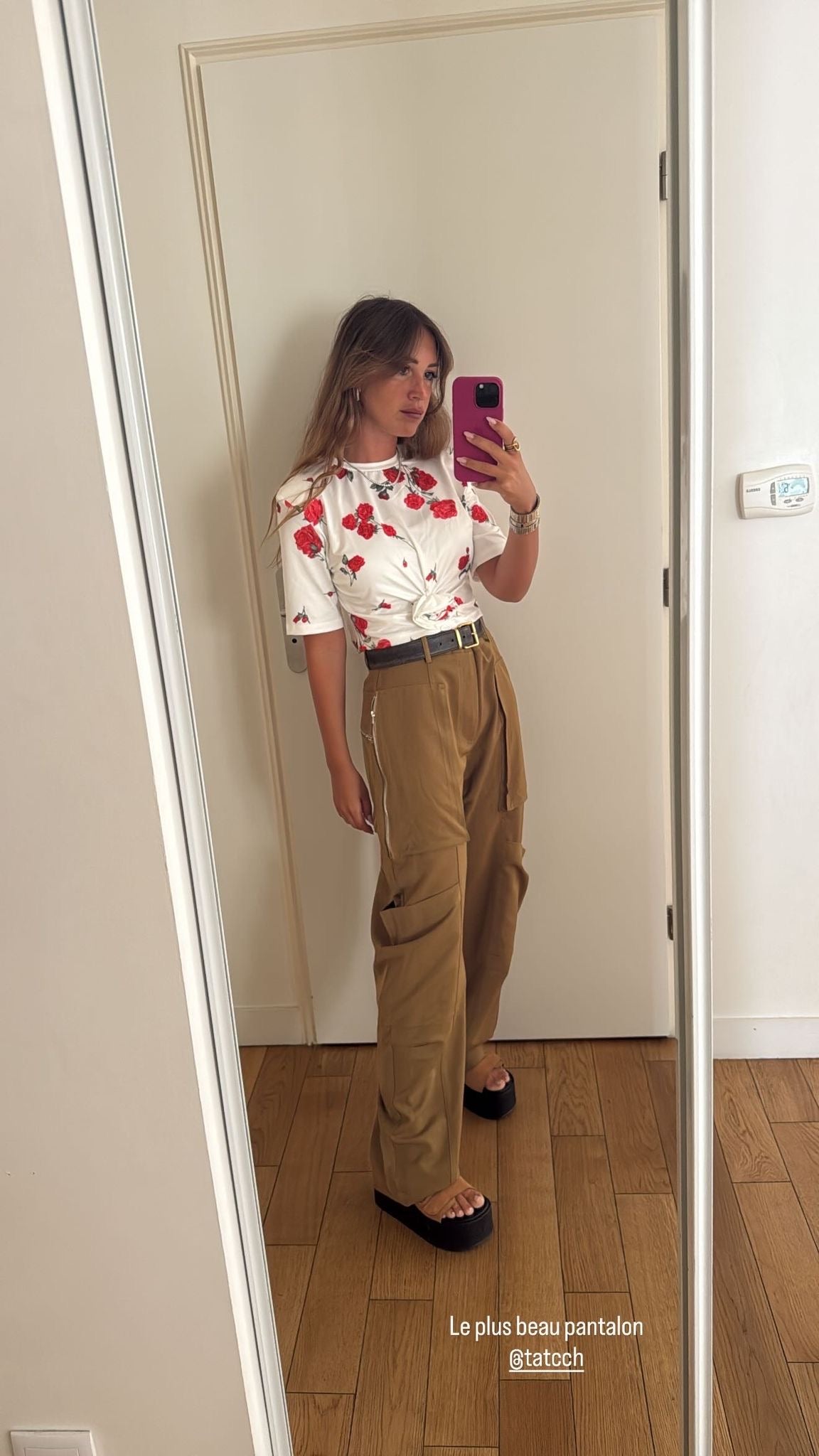 Pantalon Victoria vert, olive