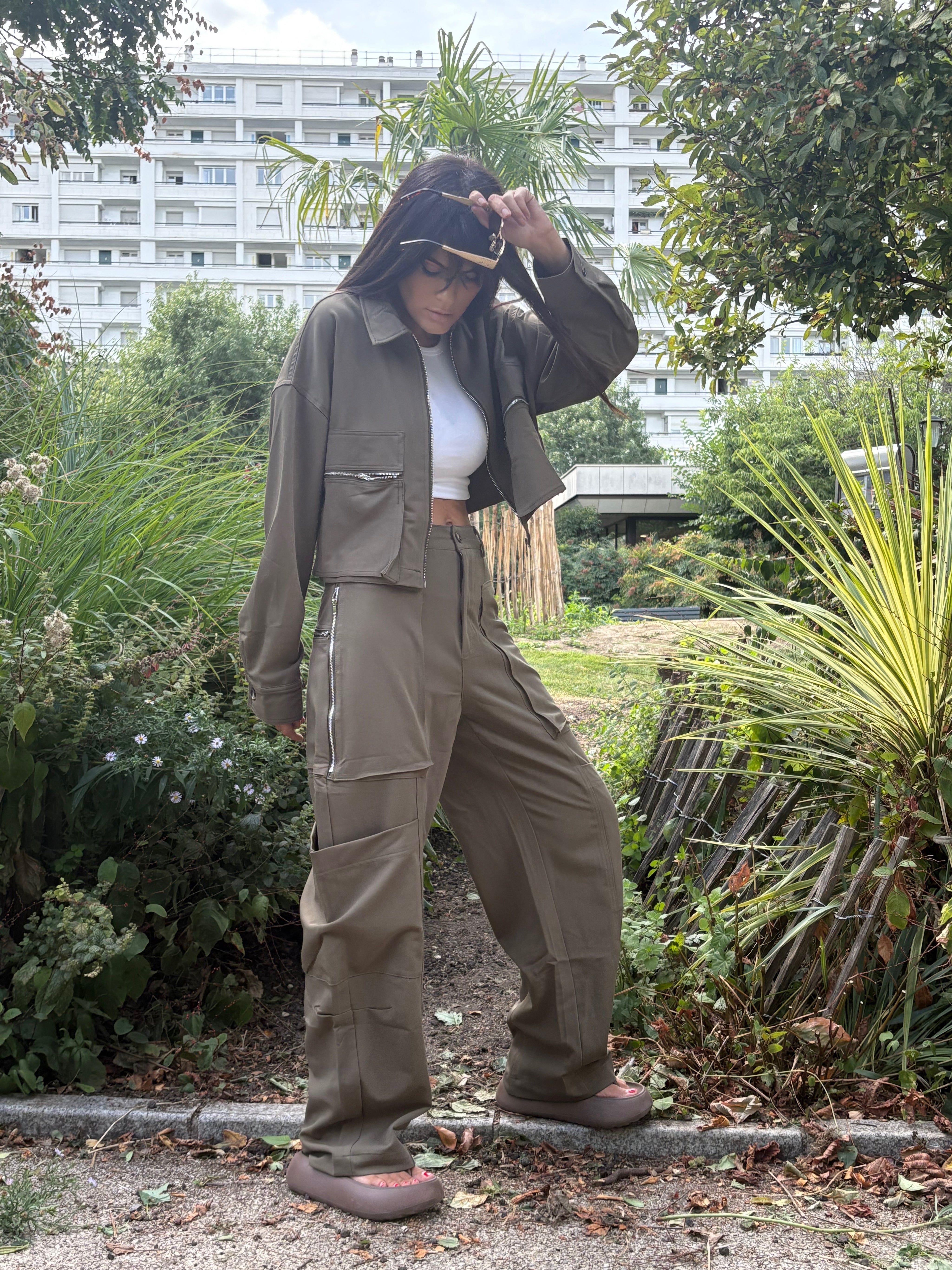 Pantalon Victoria kaki