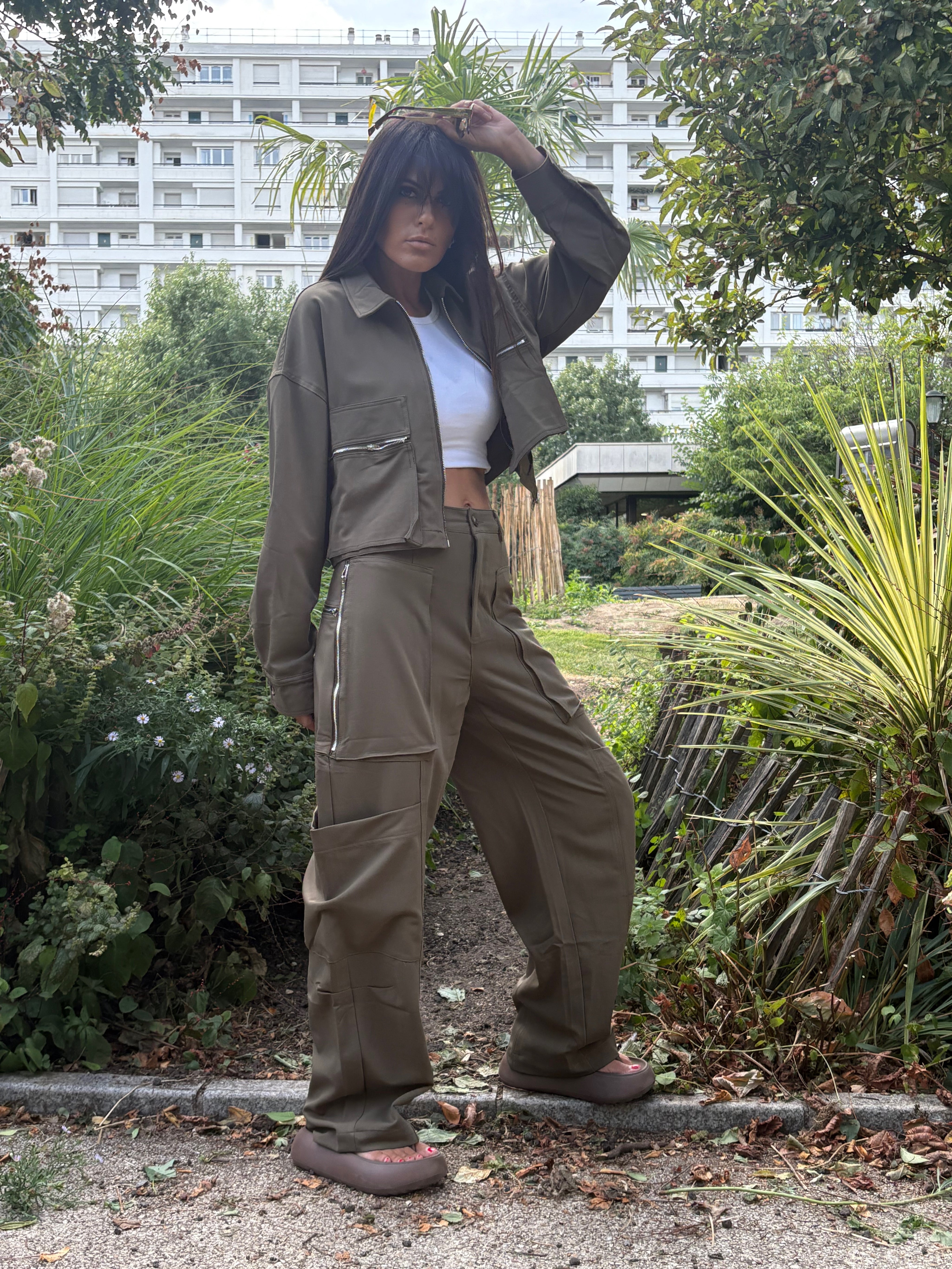 Pantalon Victoria kaki