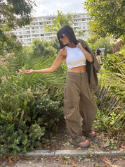 Pantalon Victoria kaki