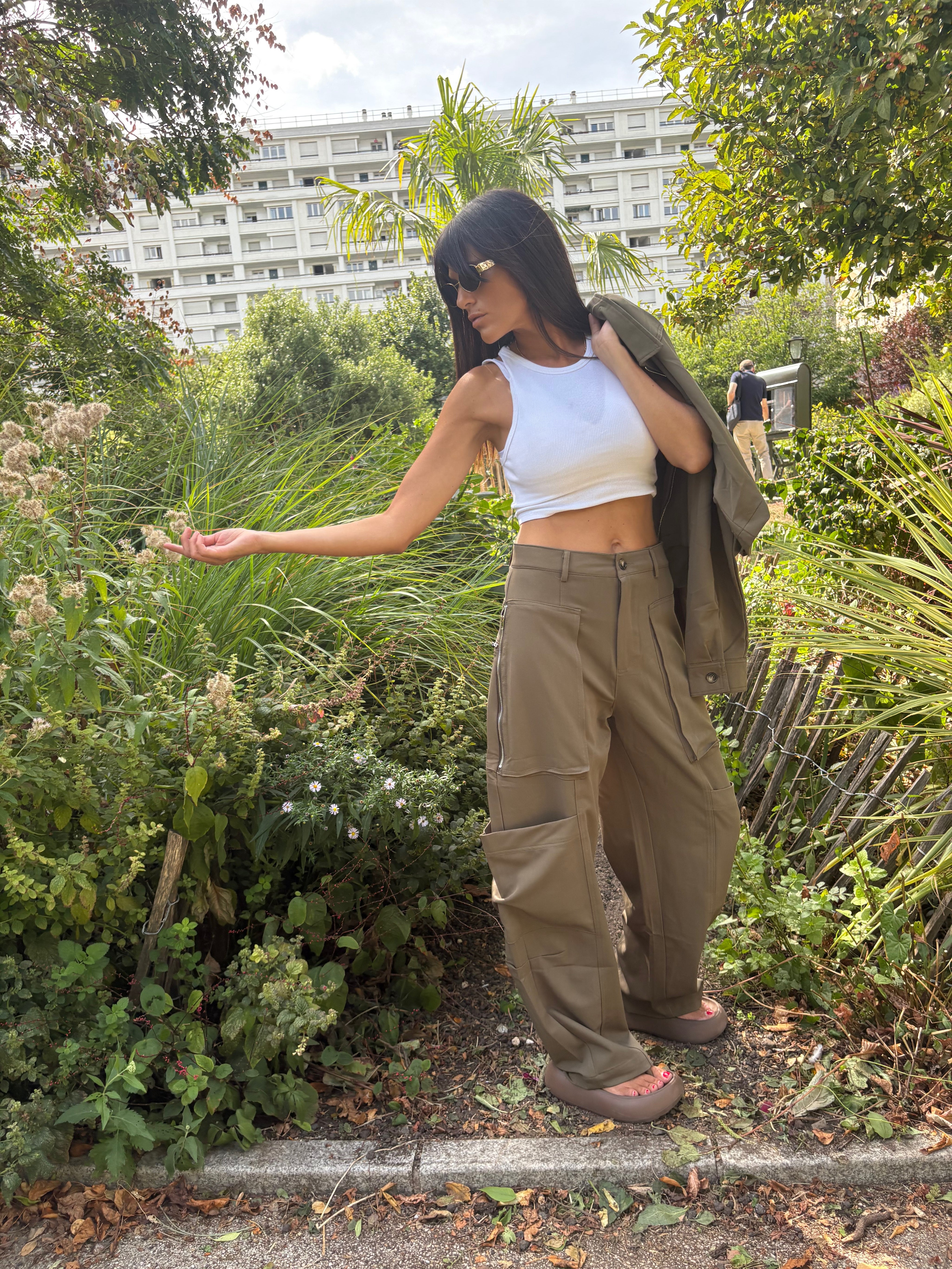 Pantalon Victoria kaki