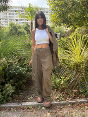 Pantalon Victoria kaki