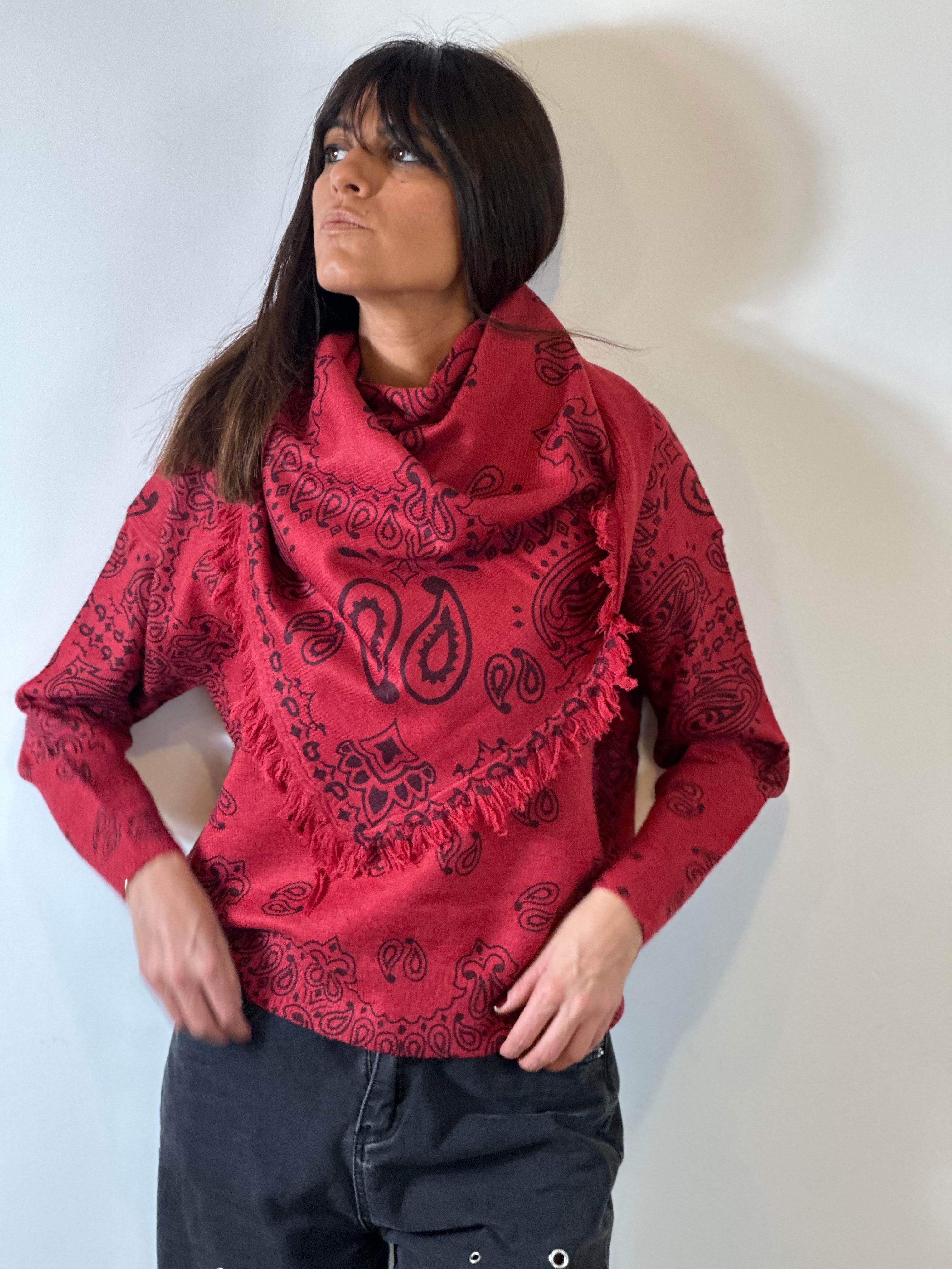 ÉCHARPE BANDANA ROUGE